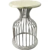 Sale Metal Side Table With Wood Top Silver Flash Sale Accent Tables