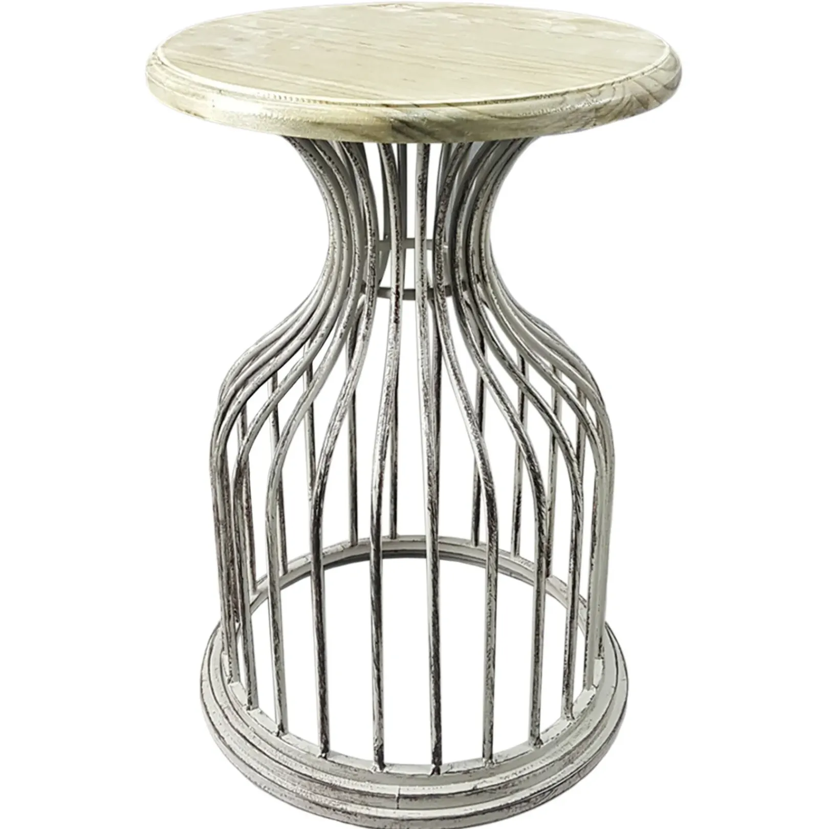 Sale Metal Side Table With Wood Top Silver Flash Sale Accent Tables