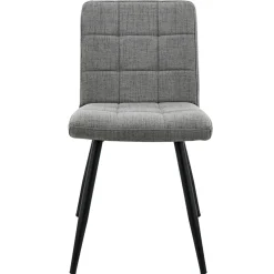 Online Mia Grey Quilted Dining Chair Discount Dining Chairs & Benches