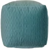 Online Mineral Blue Ripple Pouf Online Discount Ottomans & Poufs
