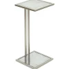 Clearance Mirrored Gold Metal Drink Table Less Expensive Accent Tables