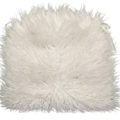 Outlet Mongolian Faux Fur Chair Pad/Ties White Promotion Dining Chair Cushions & Pads