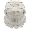 Hot Nala Handwoven Fringe Round Pouf Less Expensive Ottomans & Poufs