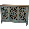 Best Northfield 3-Door Distressed Cabinet Fashion Cabinets & Chests