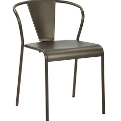 New Nova Dark Grey Metal Dining Chair Less Expensive Dining Chairs & Benches