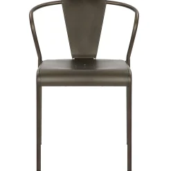 New Nova Dark Grey Metal Dining Chair Less Expensive Dining Chairs & Benches
