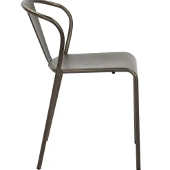 New Nova Dark Grey Metal Dining Chair Less Expensive Dining Chairs & Benches