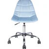 Olivia Blue Velvet Office Chair Exquisite Gifts Office