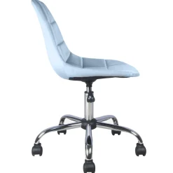 Olivia Blue Velvet Office Chair Exquisite Gifts Office