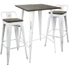 Discount Oregon 3-Piece White Dining Table Set Premium Dining Tables & Sets