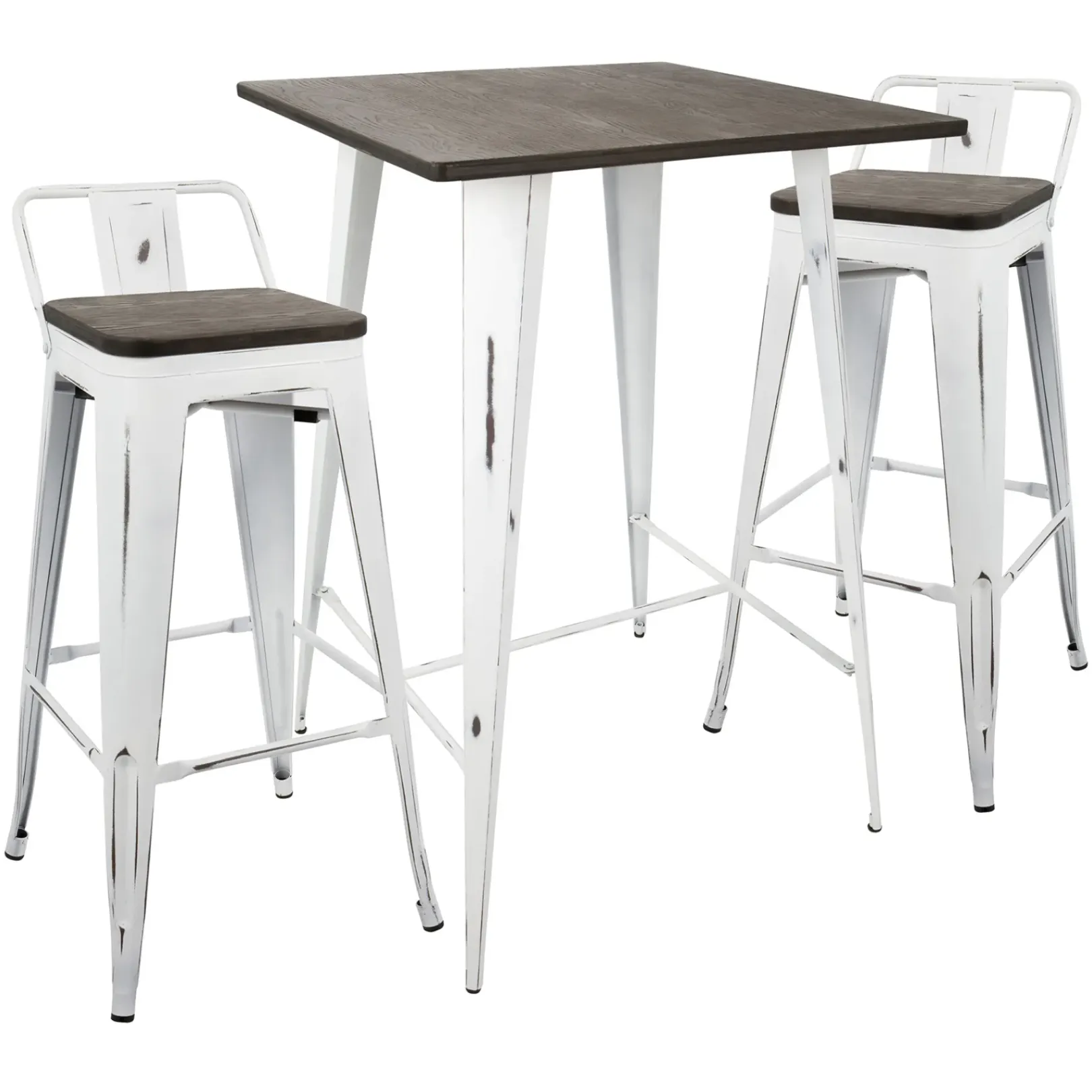Discount Oregon 3-Piece White Dining Table Set Premium Dining Tables & Sets