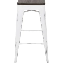Oregon Vintage White Industrial Backless Barstool, 30 Opening Sales Barstools