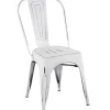 New Oregon Vintage White Metal Dining Chair Opening Sales Dining Chairs & Benches