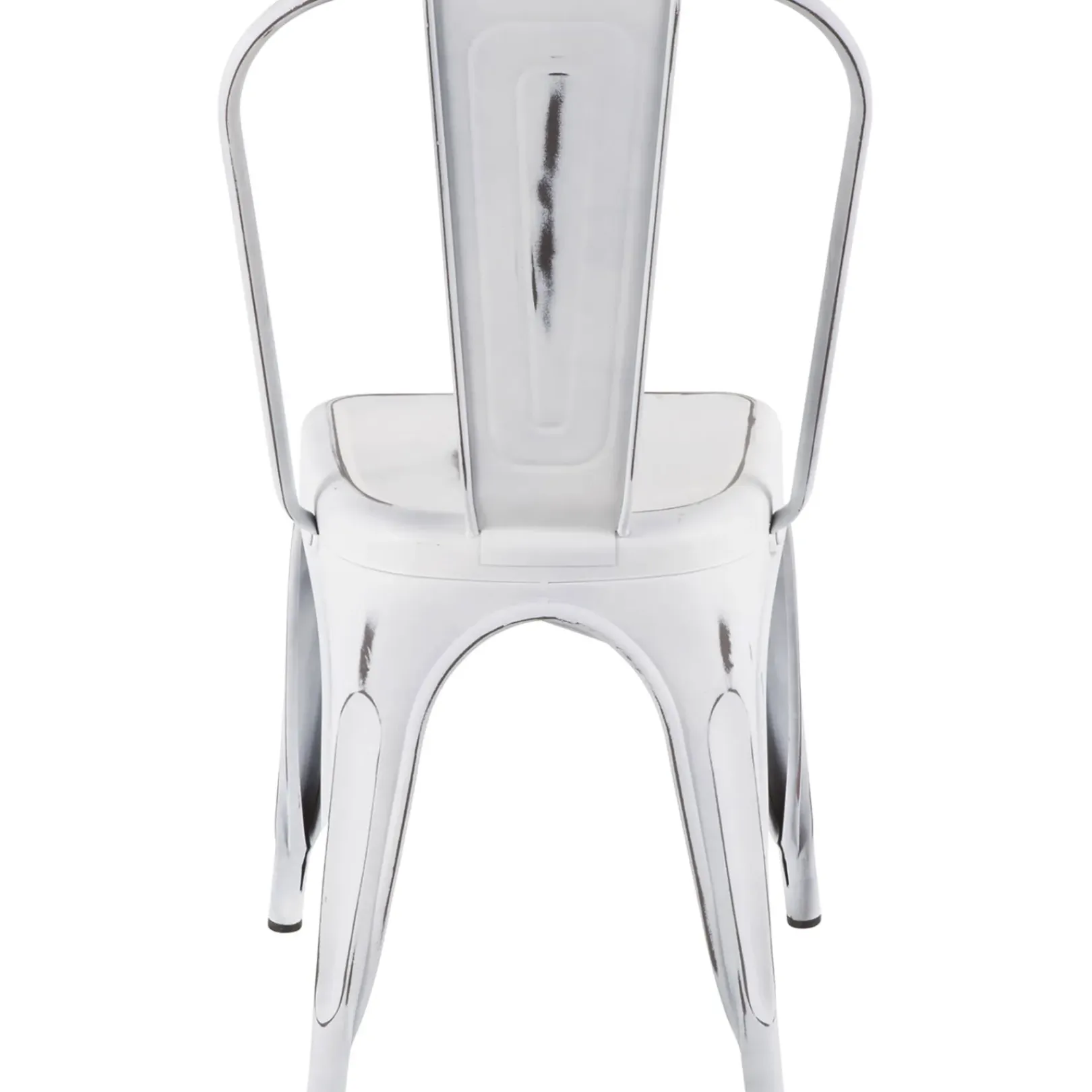 New Oregon Vintage White Metal Dining Chair Opening Sales Dining Chairs & Benches