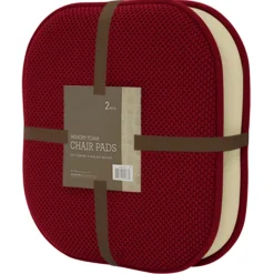 Outlet 2-Pack Wine Memory Foam Chair Pads Gift Selection Dining Chair Cushions & Pads