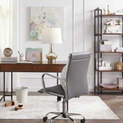 Outlet Parkview Metal & Wood Writing Desk With Storage, 48 Less Expensive Office