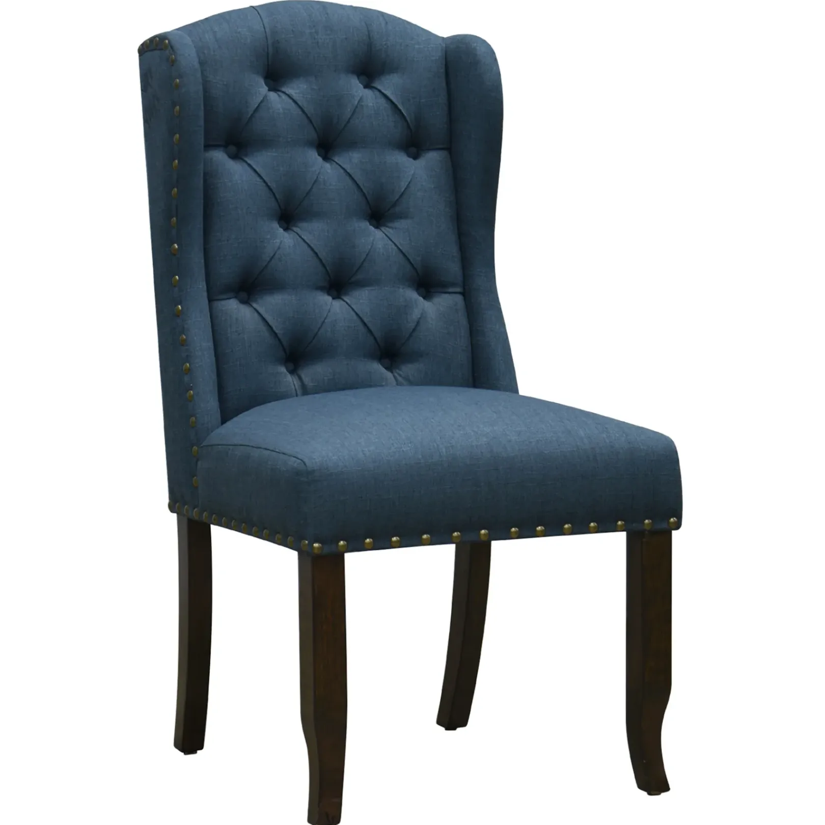 Sale Providence Aahmad Winged Dining Chair, Azure Low Price Dining Chairs & Benches