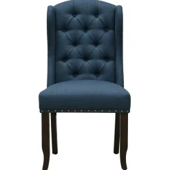 Sale Providence Aahmad Winged Dining Chair, Azure Low Price Dining Chairs & Benches