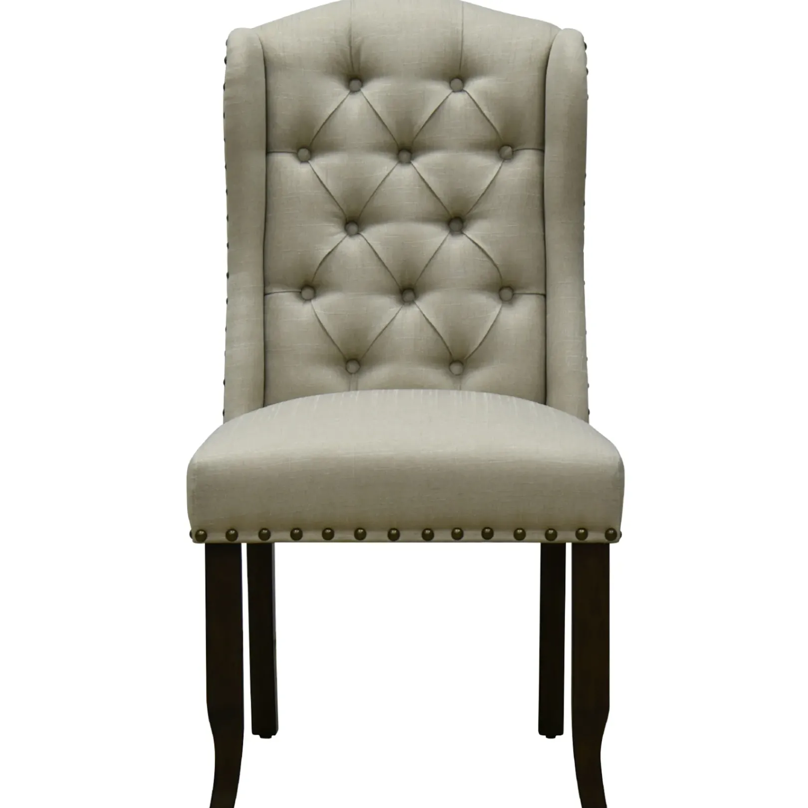 Outlet Providence Aahmad Winged Dining Chair, Beige Promotion Dining Chairs & Benches