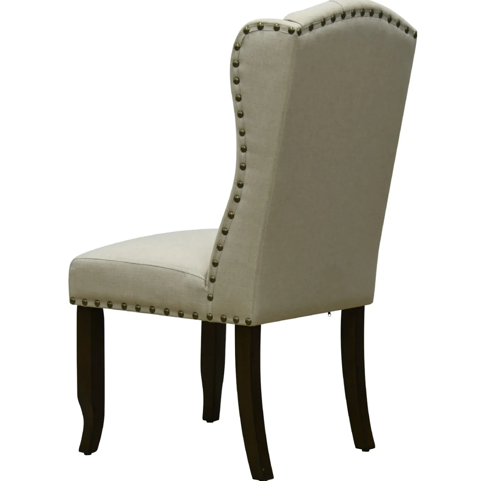 Outlet Providence Aahmad Winged Dining Chair, Beige Promotion Dining Chairs & Benches