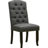 Clearance Providence Amina Dining Chair, Charcoal Grey Exquisite Gifts Dining Chairs & Benches