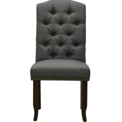 Clearance Providence Amina Dining Chair, Charcoal Grey Exquisite Gifts Dining Chairs & Benches