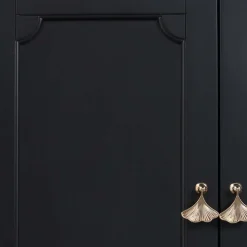 Sale Providence Asbury Black 2-Door Cabinet Cheaper Cabinets & Chests
