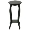 Hot Providence Black Wood Octagon Top Plant Stand, 24 Premium Plant Stands