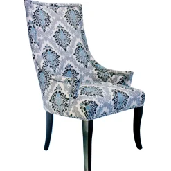 Hot Providence Chatham Damask Accent Chair, Brown Clearance Accent Chairs
