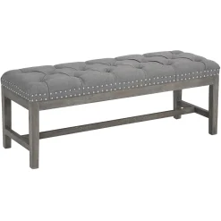 Sale Providence Ferdinand Bench, Grey Gift Selection Stools & Benches