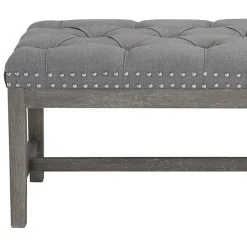 Sale Providence Ferdinand Bench, Grey Gift Selection Stools & Benches
