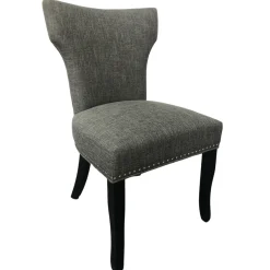 Best Providence Jhene Ii Studded Back Dining Chair, Grey Discount Online Dining Chairs & Benches