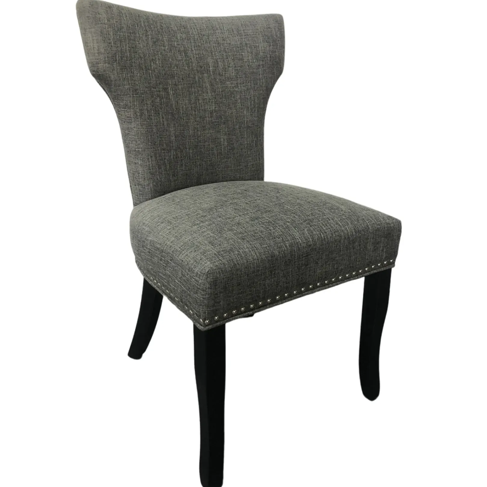 Best Providence Jhene Ii Studded Back Dining Chair, Grey Discount Online Dining Chairs & Benches