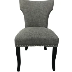 Best Providence Jhene Ii Studded Back Dining Chair, Grey Discount Online Dining Chairs & Benches