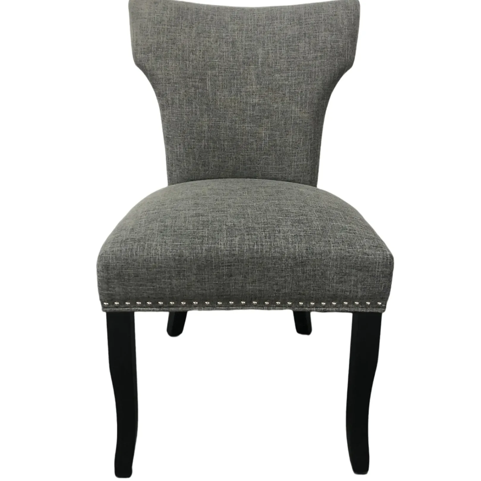 Best Providence Jhene Ii Studded Back Dining Chair, Grey Discount Online Dining Chairs & Benches