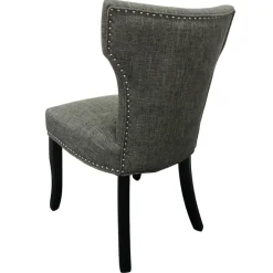 Best Providence Jhene Ii Studded Back Dining Chair, Grey Discount Online Dining Chairs & Benches