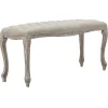 Discount Providence Simone Grey Bench, Kd Clearance Stools & Benches