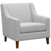 Sale Providence Wells Accent Chair, Light Grey Opening Sales Accent Chairs