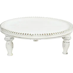Clearance Providence White Wood Beaded Plant Stand, 13.5 Gift Selection Plant Stands