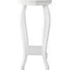 Sale Providence White Wood Octagon Top Plant Stand Opening Sales Plant Stands