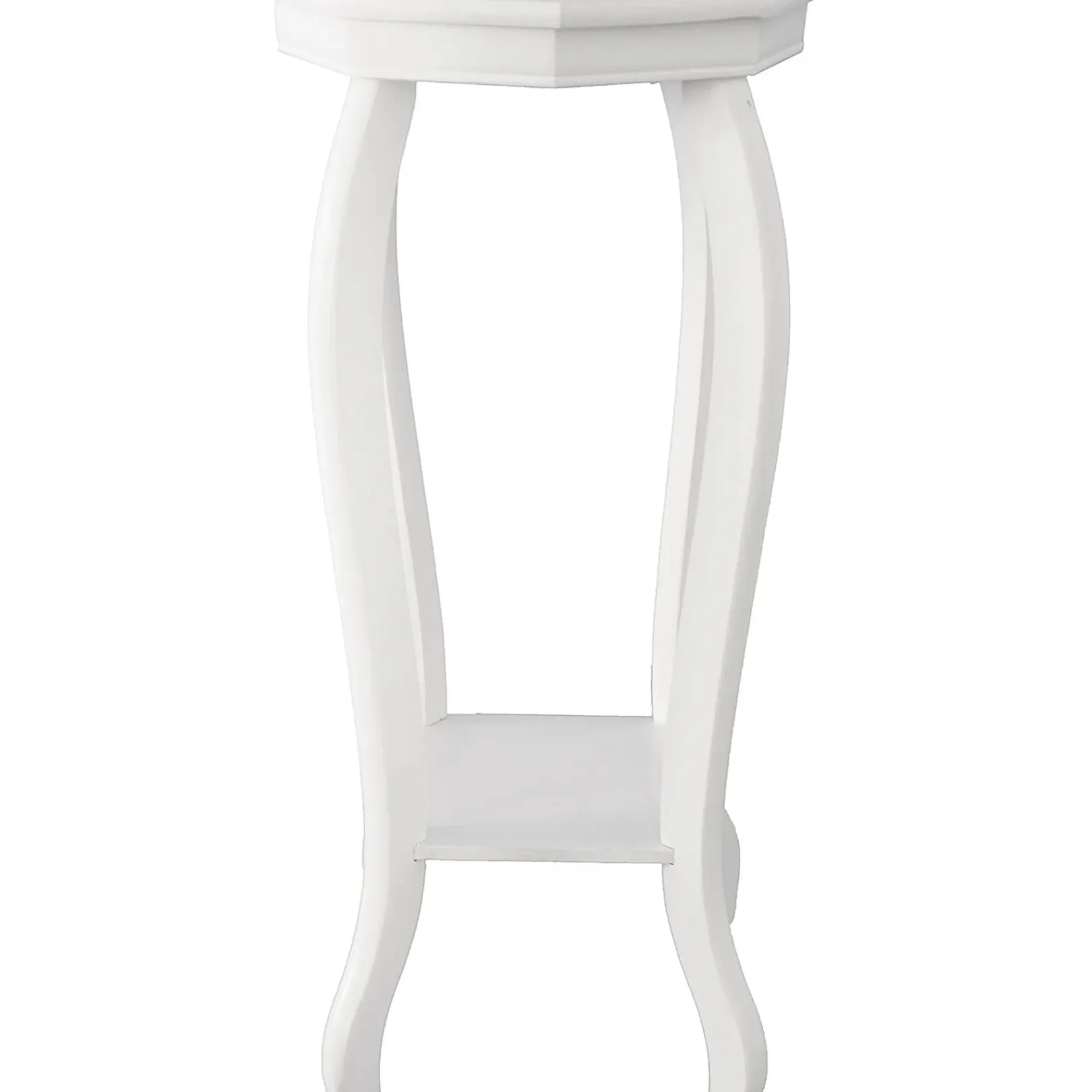 Sale Providence White Wood Octagon Top Plant Stand Opening Sales Plant Stands