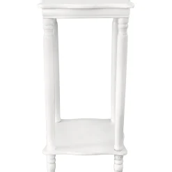 Discount Providence White Wood Square Plant Stand, 24 Discount Plant Stands