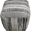 Hot Ray Handwoven Striped Square Pouf Low Price Ottomans & Poufs