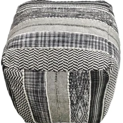 Hot Ray Handwoven Striped Square Pouf Low Price Ottomans & Poufs