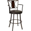 Best Renata Oversized Faux Leather Barstool, 30 , Kd Discount Barstools