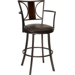 Best Renata Oversized Faux Leather Barstool, 30 , Kd Discount Barstools
