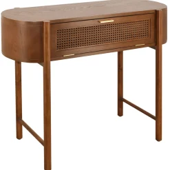 Discount Reston Round Corner Wooden Console Table Less Expensive Entryway Furniture