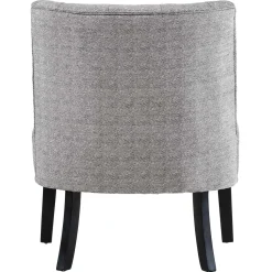 Rich Dark Grey Tufted Armless Accent Chair With Performance Fabric Opening Sales Accent Chairs