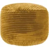 Best Ridgecrest Mustard Plush Pouf, 20 Flash Sale Ottomans & Poufs
