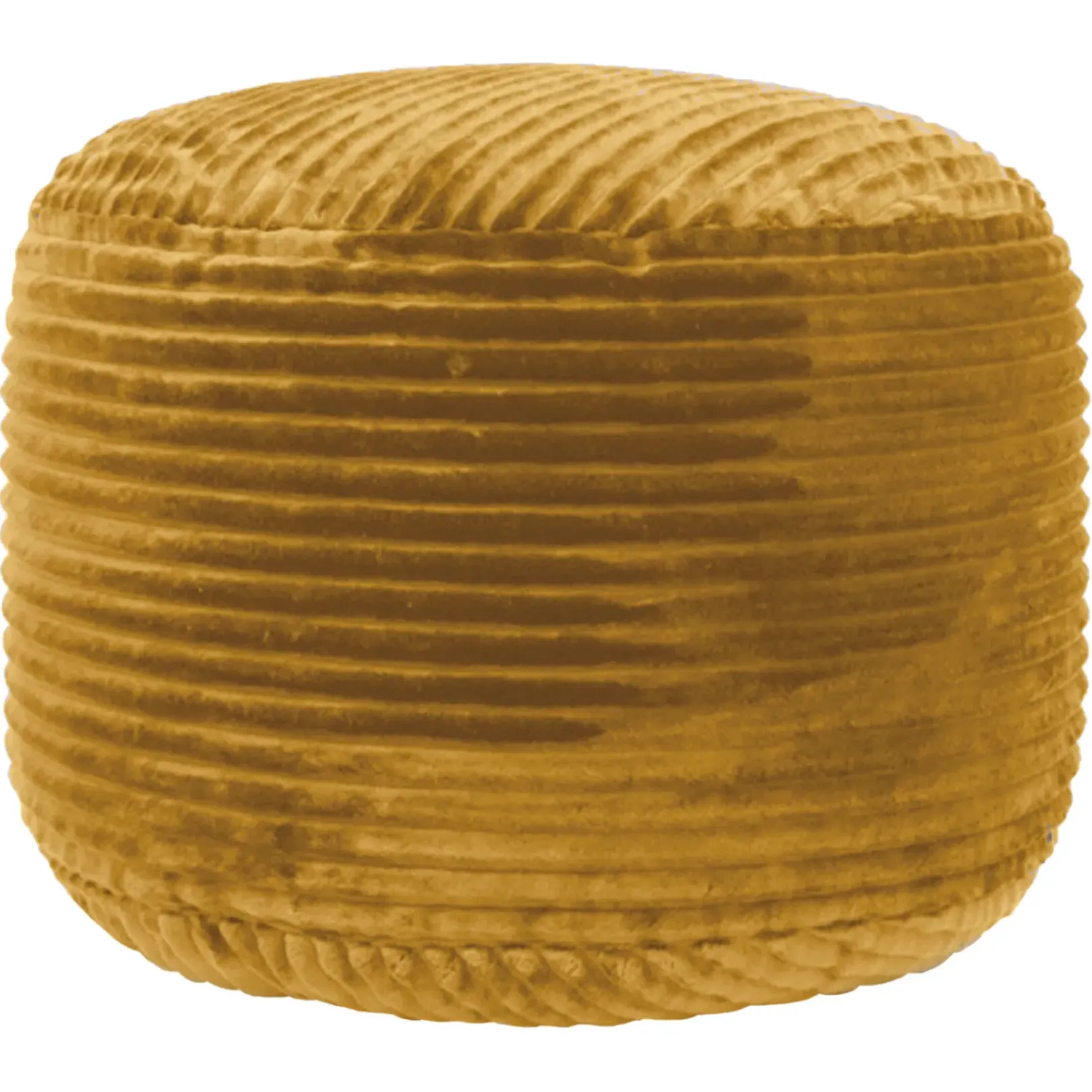 Best Ridgecrest Mustard Plush Pouf, 20 Flash Sale Ottomans & Poufs